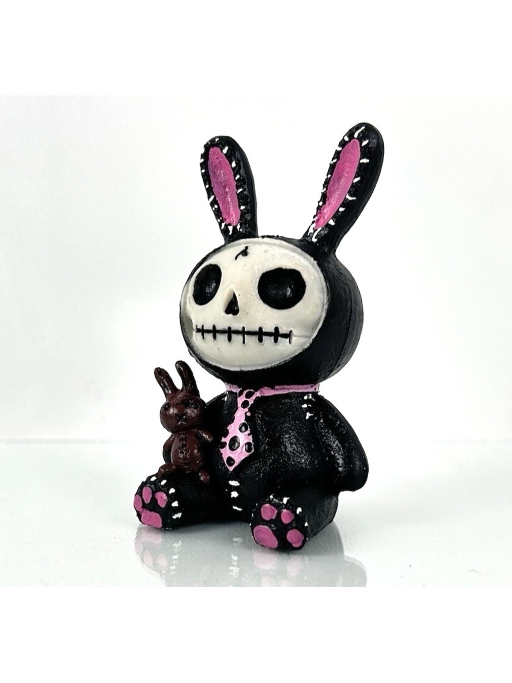 Furry Bones Black Bunny Bun Bun Collectible Figurine Furrybones Rabbit 3"